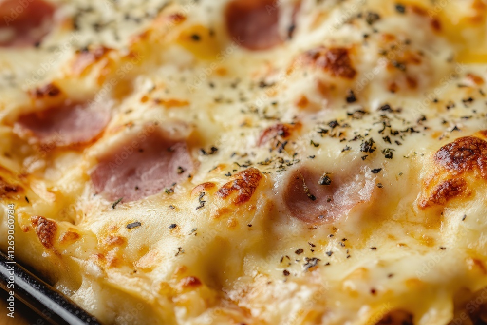 Close up of cheesy nachos with melted toppings and herbs on a serving tray. Generative AI Close up of cheesy nachos with melted toppings and herbs on a serving tray. Generative AI