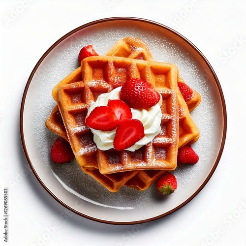 Delicious Plate of Strawber...