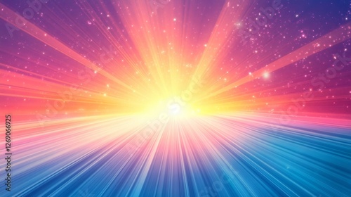 blue red yellow orange pink purple lens flare graphics graphic design vortex