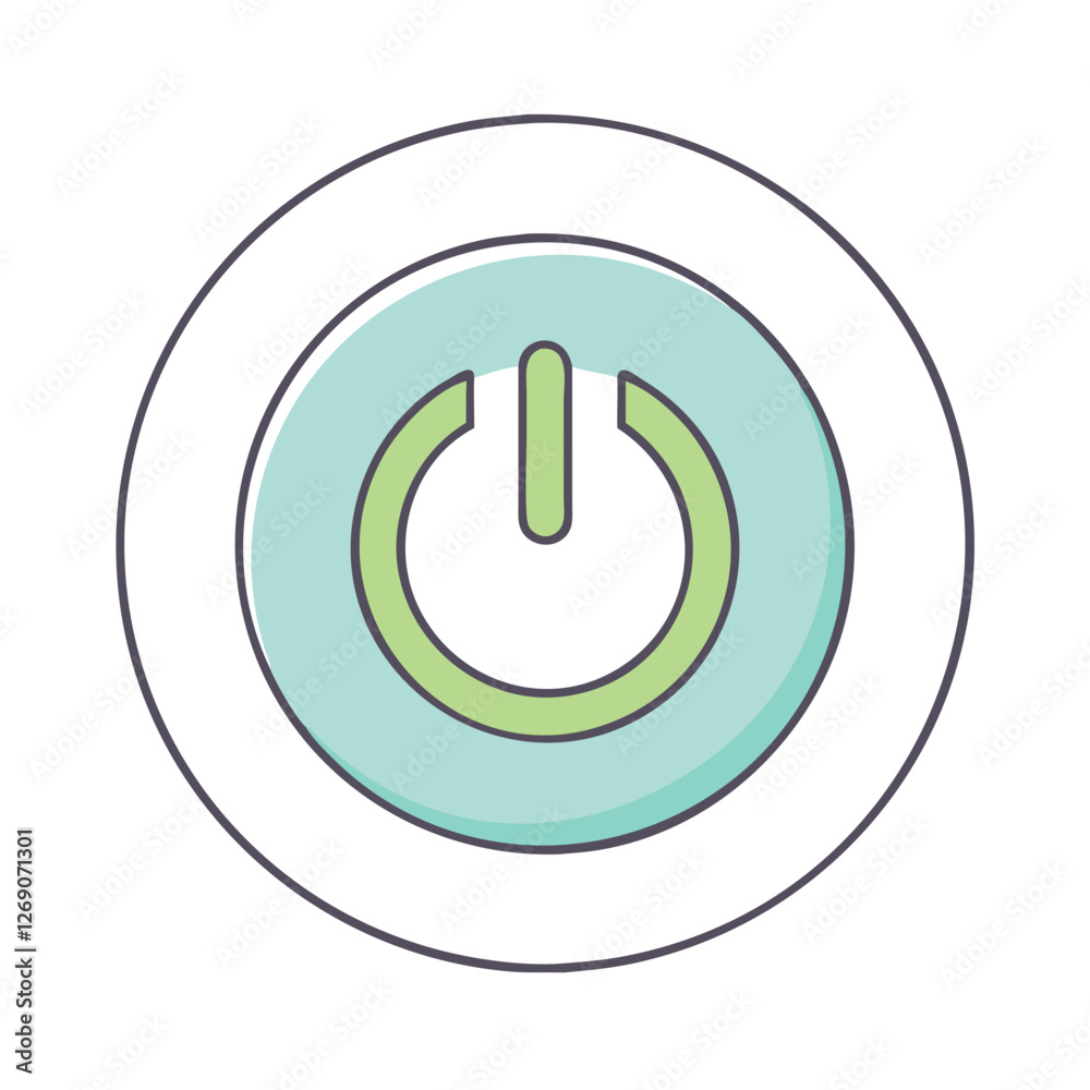 power button icon, power button vector illustration-simple illustration of power button, perfect for power button logos and icons power button icon, power button vector illustration-simple illustration of power button, perfect for power button logos and icons