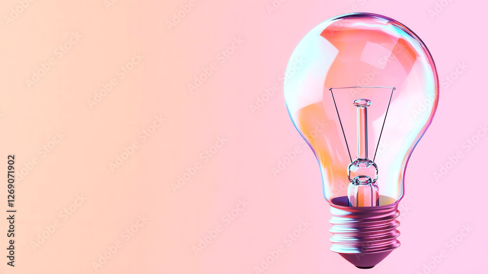 Lightbulb transforming into vibrant geometric patterns, representing the spark of creativity and intuition in design Lightbulb transforming into vibrant geometric patterns, representing the spark of creativity and intuition in design