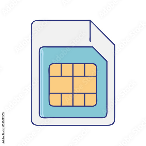 sim card icon, sim card vector illustration-simple illustration of sim card, perfect for sim card logos and icons