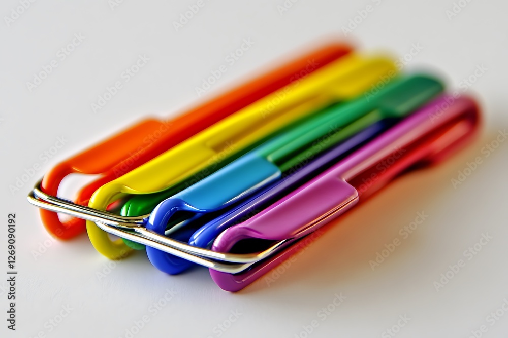 Vibrant Rainbow Pens - Colorful Stationery Vibrant Rainbow Pens - Colorful Stationery