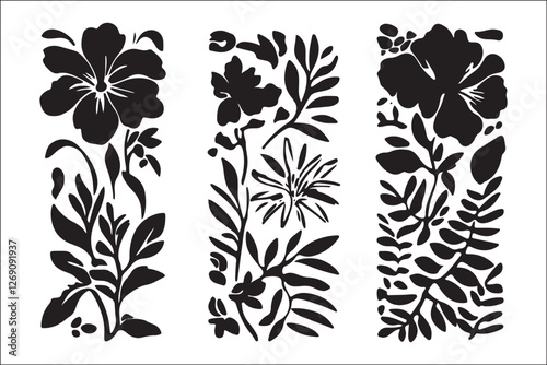 Floral laser-cut panels 