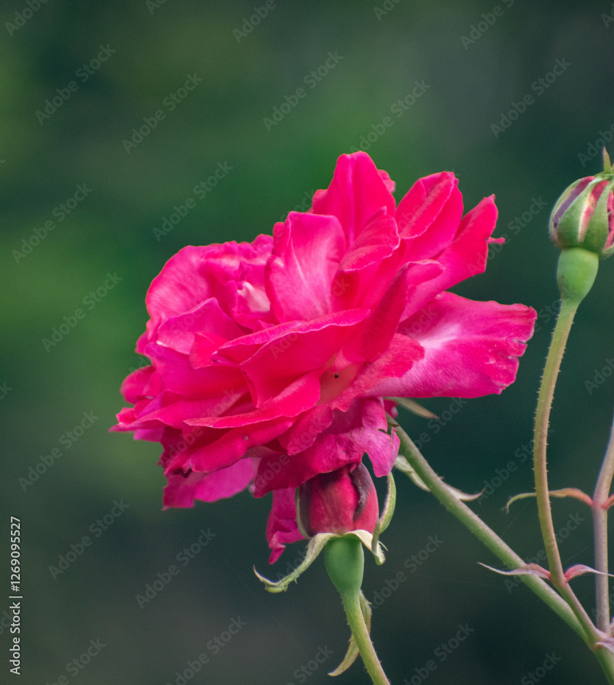 A vibrant Wichura's rose, scientifically known as Rosa lucieae, in full bloom. A vibrant Wichura's rose, scientifically known as Rosa lucieae, in full bloom.