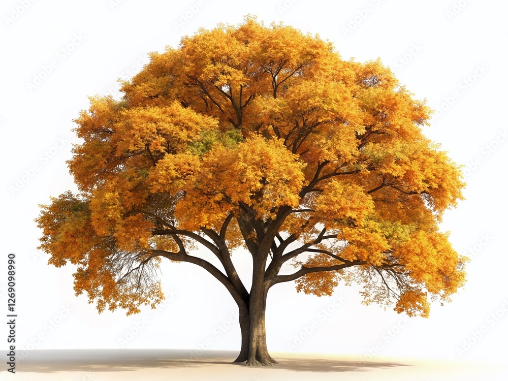 Panoramic 3D Render of Isolated Hackberry Tree on White Background - High-Resolution Stock Photo Panoramic 3D Render of Isolated Hackberry Tree on White Background - High-Resolution Stock Photo