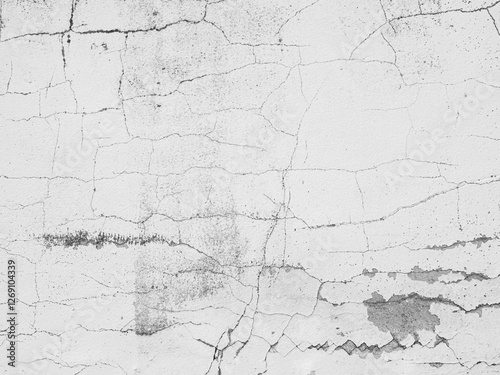 Crack wall texture earthquake broken damage Concrete Cement building white background break piece stone scratch grunge line crask fracture peeling grey broken structure worn dry home stucco