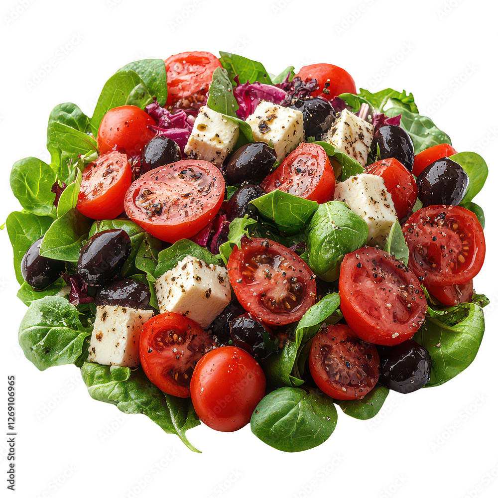 Garden Salad isolated on transparent background Garden Salad isolated on transparent background