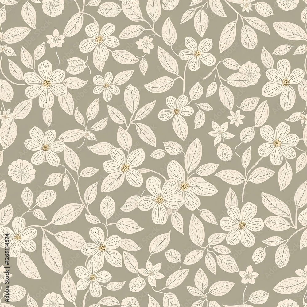 seamless pattern with flowers, Seamless floral pattern. illustration. Hand drawn flowers and leaves of clover. Vintage detailed style, Seamless flower pattern textiles design. natural seamless pattern seamless pattern with flowers, Seamless floral pattern. illustration. Hand drawn flowers and leaves of clover. Vintage detailed style, Seamless flower pattern textiles design. natural seamless pattern