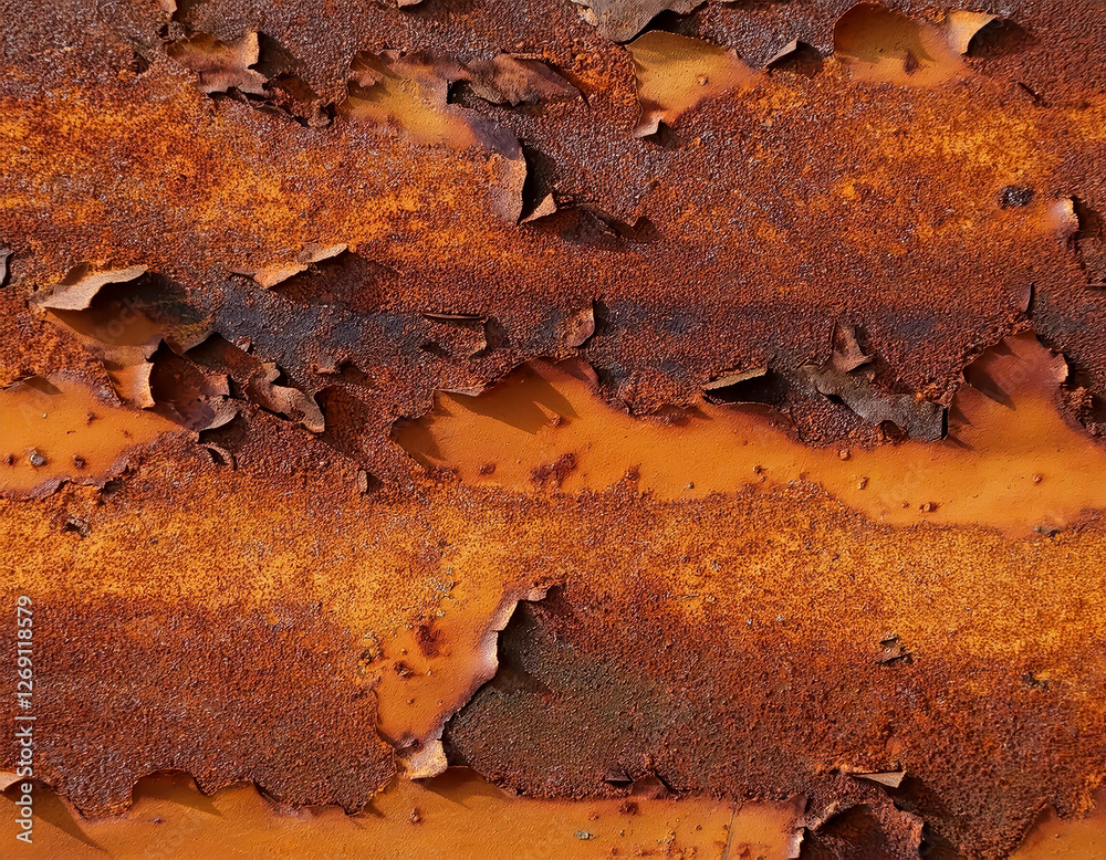 Rusty Metal Surface Showcases Intricate Patterns of Oxidation and Decay Rusty Metal Surface Showcases Intricate Patterns of Oxidation and Decay