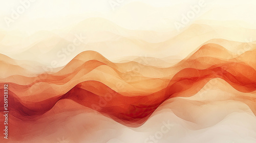 Red and orange abstract background with soft gradient in earthy terracotta tones for minimalist design and creative projects Background photo