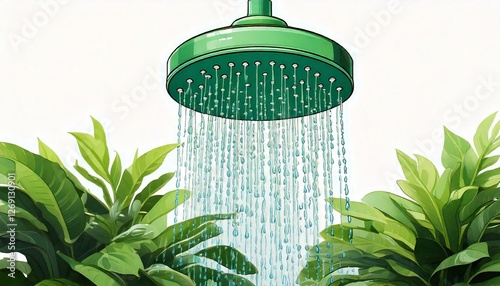 Generated image : douche écologique photo