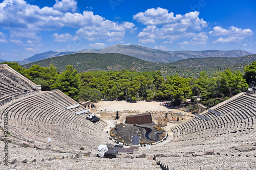 The Epidaurus Ancient Theatre is a theatre in the Greek old city of Epidaurus