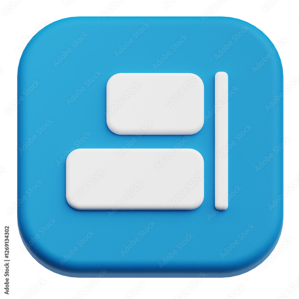 layout editor 3d icon isolated on the transparent background layout editor 3d icon isolated on the transparent background