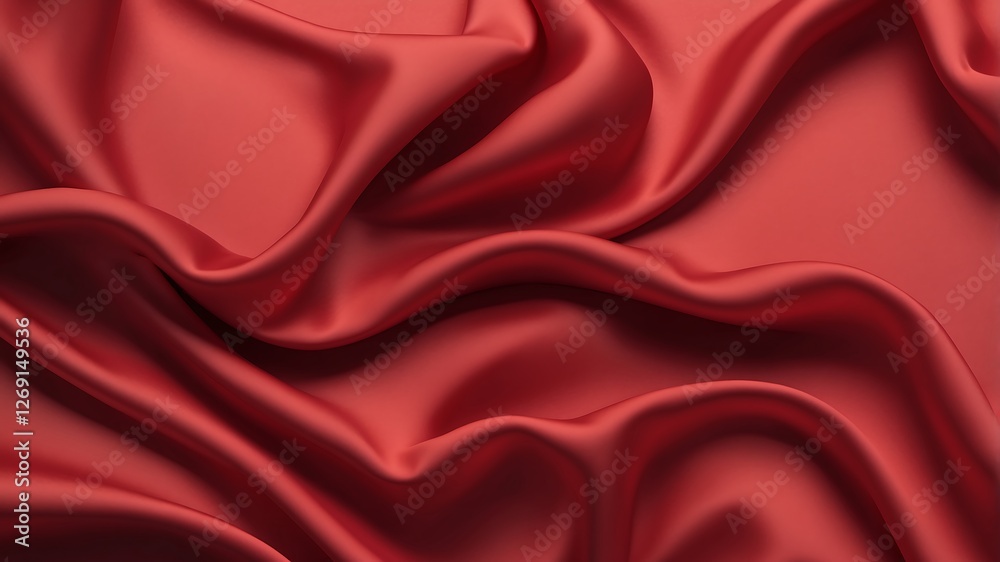 Obraz premium Smooth elegant red silk can use as background