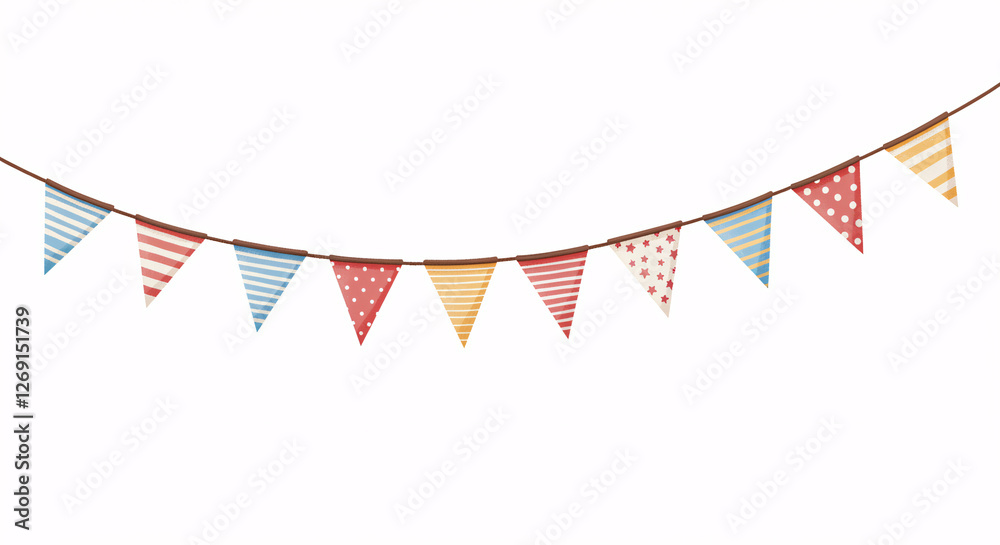 Obraz premium colorful bunting illustration
