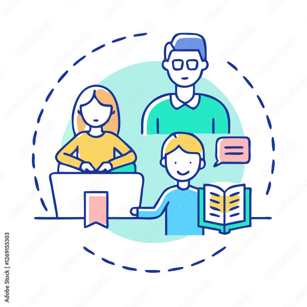 parents helping with homework icon, parents helping with homework vector illustration-simple illustration of parents helping with homework, perfect for parents helping with homework logos and icons parents helping with homework icon, parents helping with homework vector illustration-simple illustration of parents helping with homework, perfect for parents helping with homework logos and icons