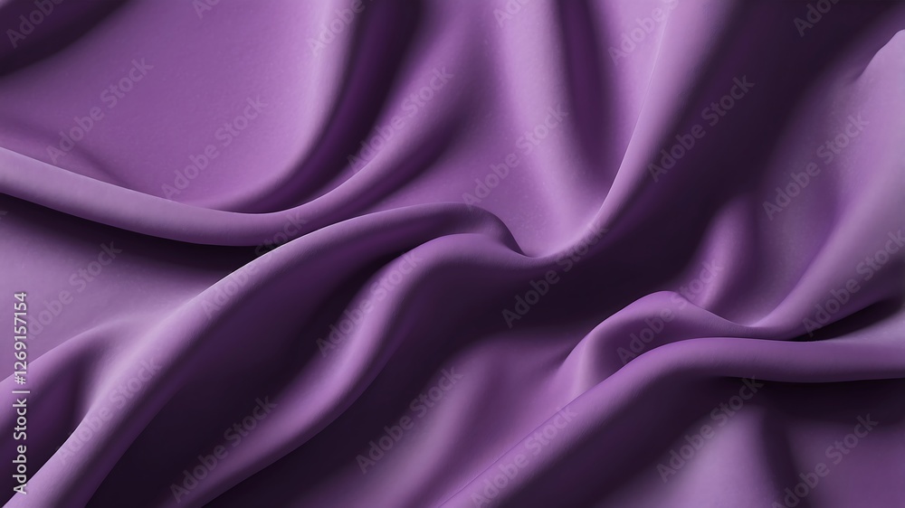 Obraz premium Light purple wave abstract background. Close-up texture of purple silk. Light magenta fabric smooth texture surface background. 