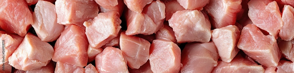 Raw meat piled high Raw meat piled high