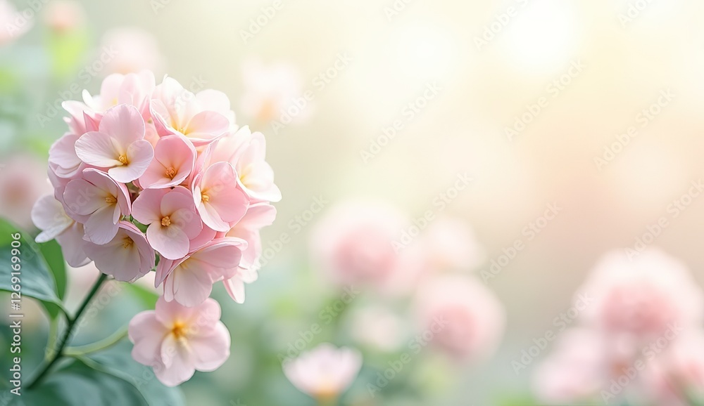 Obraz premium elegant floral card background with soft pastel tones