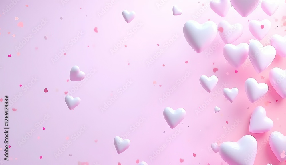 peaceful valentine’s day background with smooth layout peaceful valentine’s day background with smooth layout