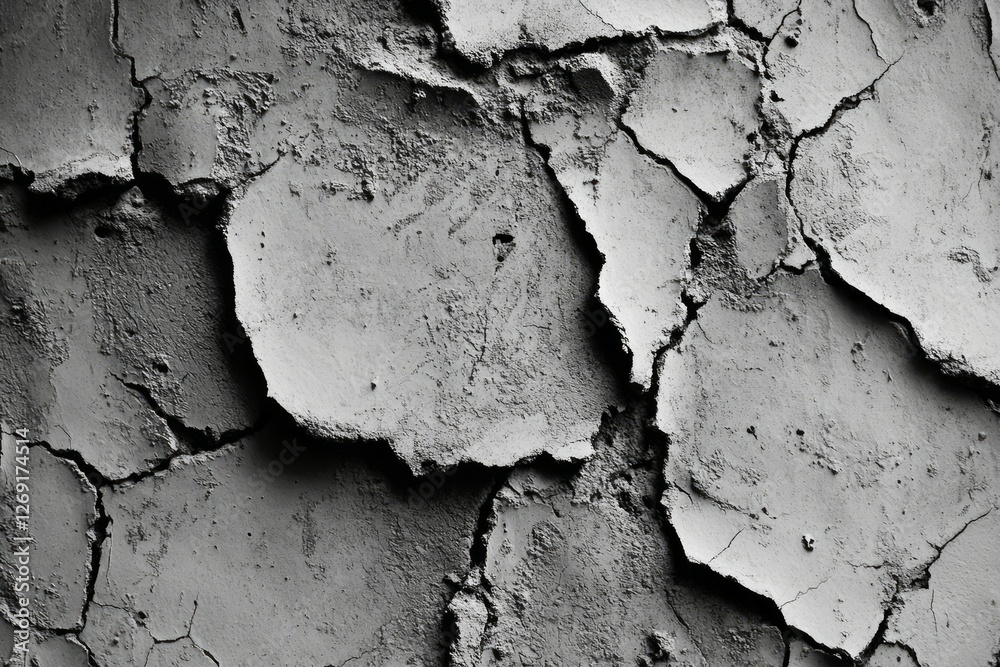Obraz premium Textured concrete wall with visible seams. AI image