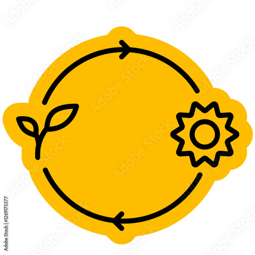Autotroph proses icon, Plant, Leaf