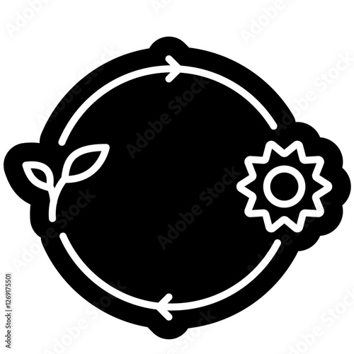 Autotroph proses icon, Plant, Leaf