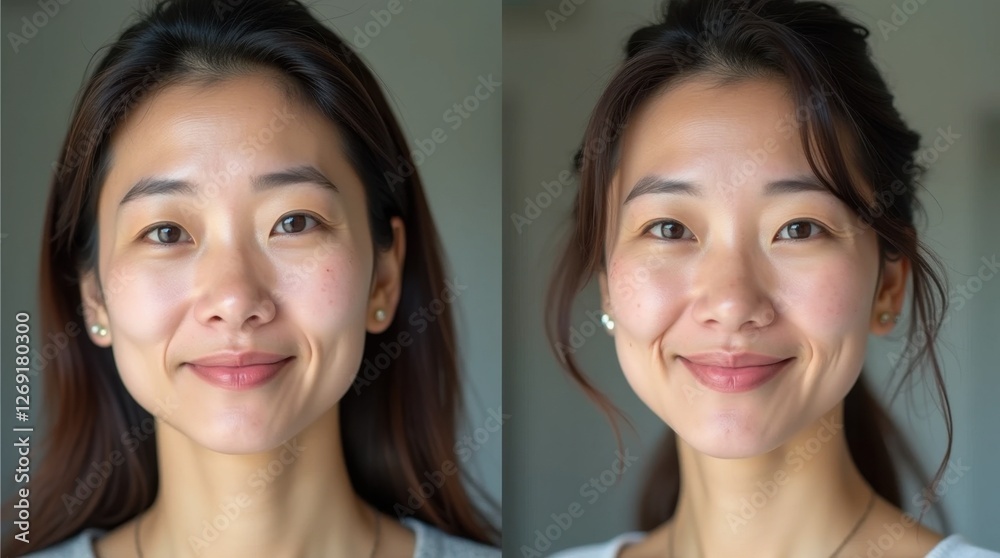 Before & After: Korean Woman's Transformation in Her 40s Before & After: Korean Woman's Transformation in Her 40s