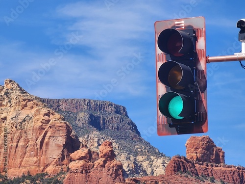 Green Light in the Canyons of Arizona photo