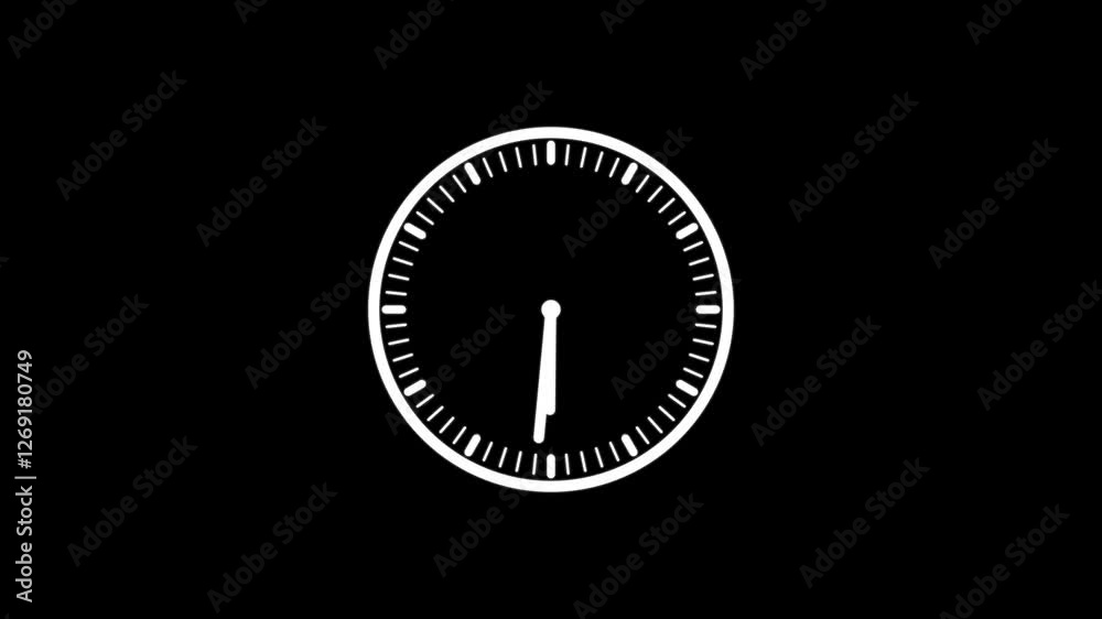 Office Wall clock Count Down 24 Hour Day Fast Speed. Clock with rotation arrows Animation. Office Wall clock Count Down 24 Hour Day Fast Speed. Clock with rotation arrows Animation.