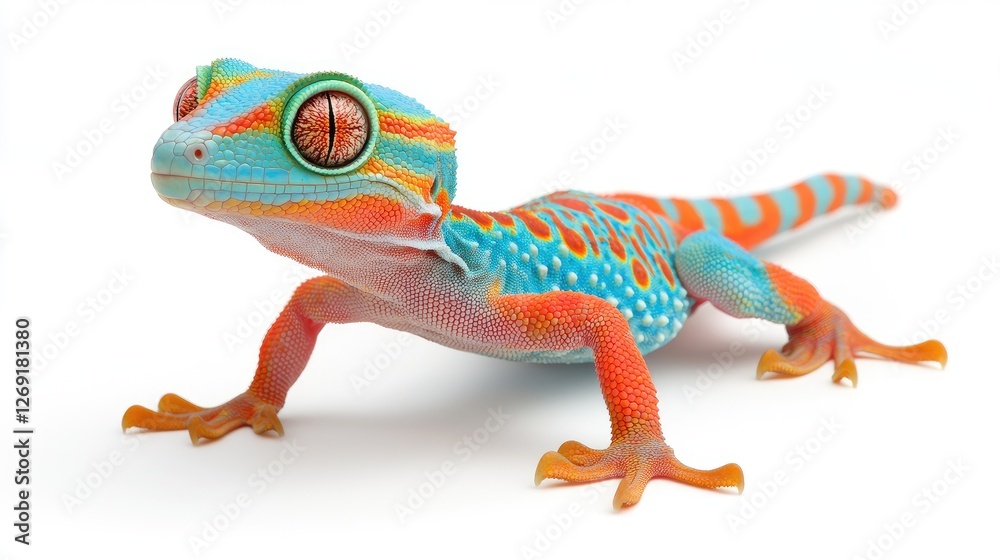 Vibrant gecko in focus studio setting animal photography colorful environment close-up view wildlife exploration Vibrant gecko in focus studio setting animal photography colorful environment close-up view wildlife exploration