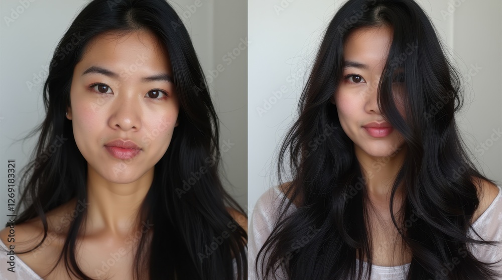 Woman's Hair Transformation: Before & After Woman's Hair Transformation: Before & After