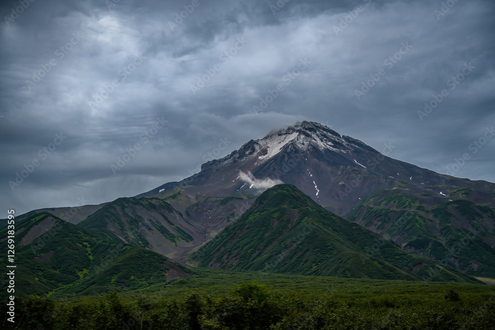 mountain landscape with clouds mountain landscape with clouds