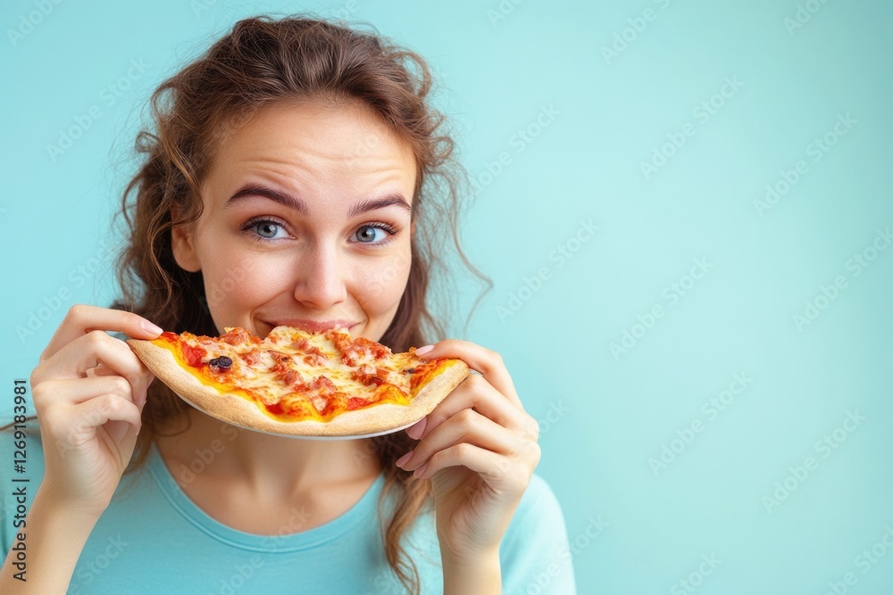 A person holds a pizza in front of their face, possibly to protect identity or hide from something A person holds a pizza in front of their face, possibly to protect identity or hide from something
