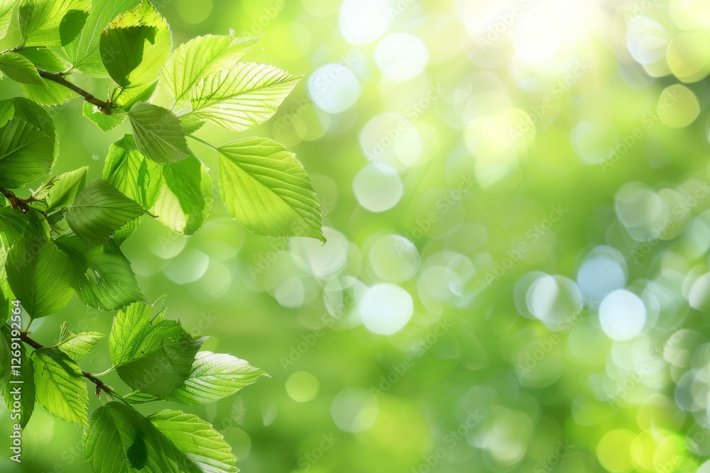 Nature of green leaf in garden at summer. Natural green leaves plants using as spring background. High quality photo