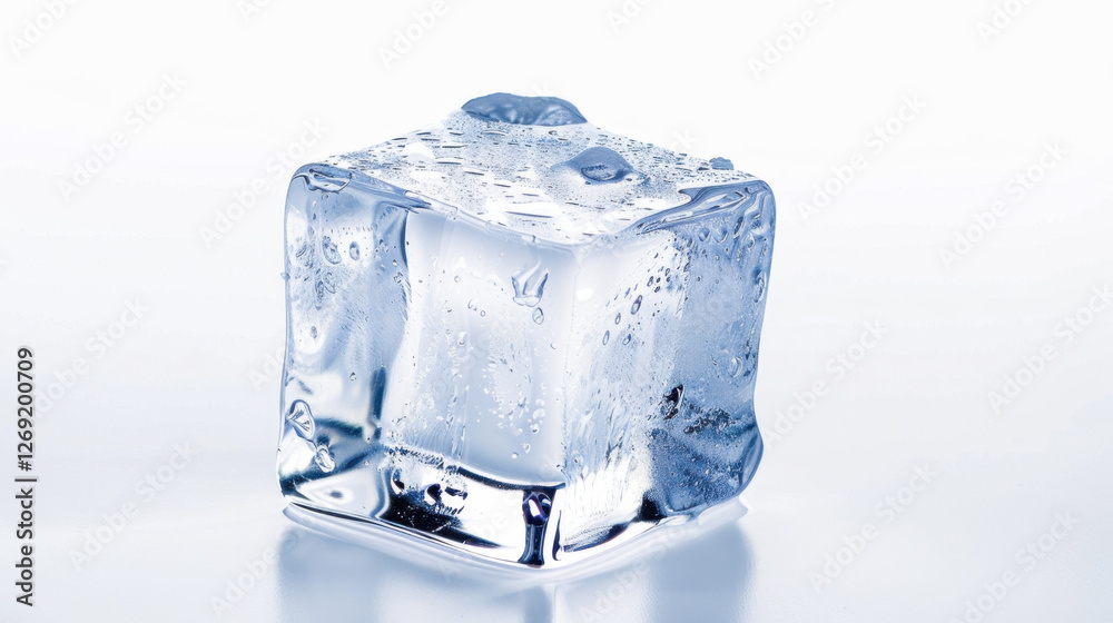 Obraz premium ice cubes isolated on white