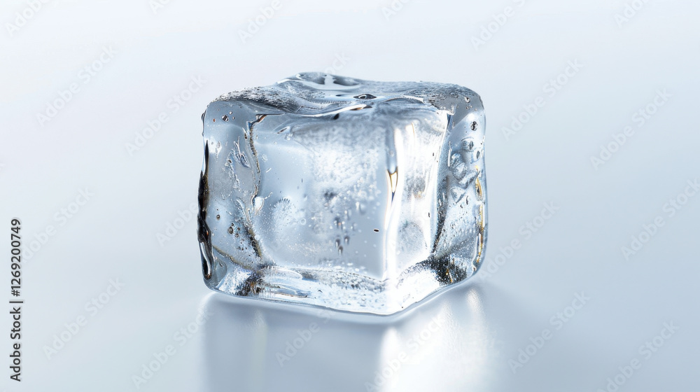 Obraz premium ice cubes isolated on white