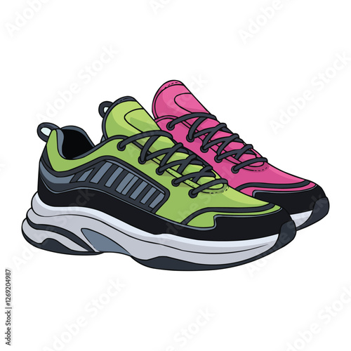 sport shoes isolated on white