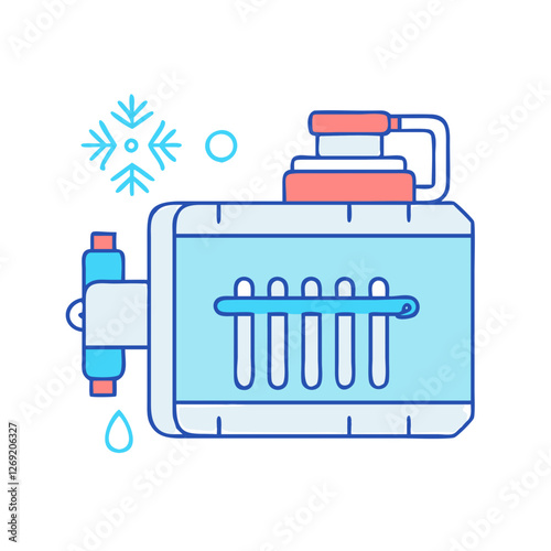 coolant icon, coolant vector illustration-simple illustration of coolant, perfect for coolant logos and icons