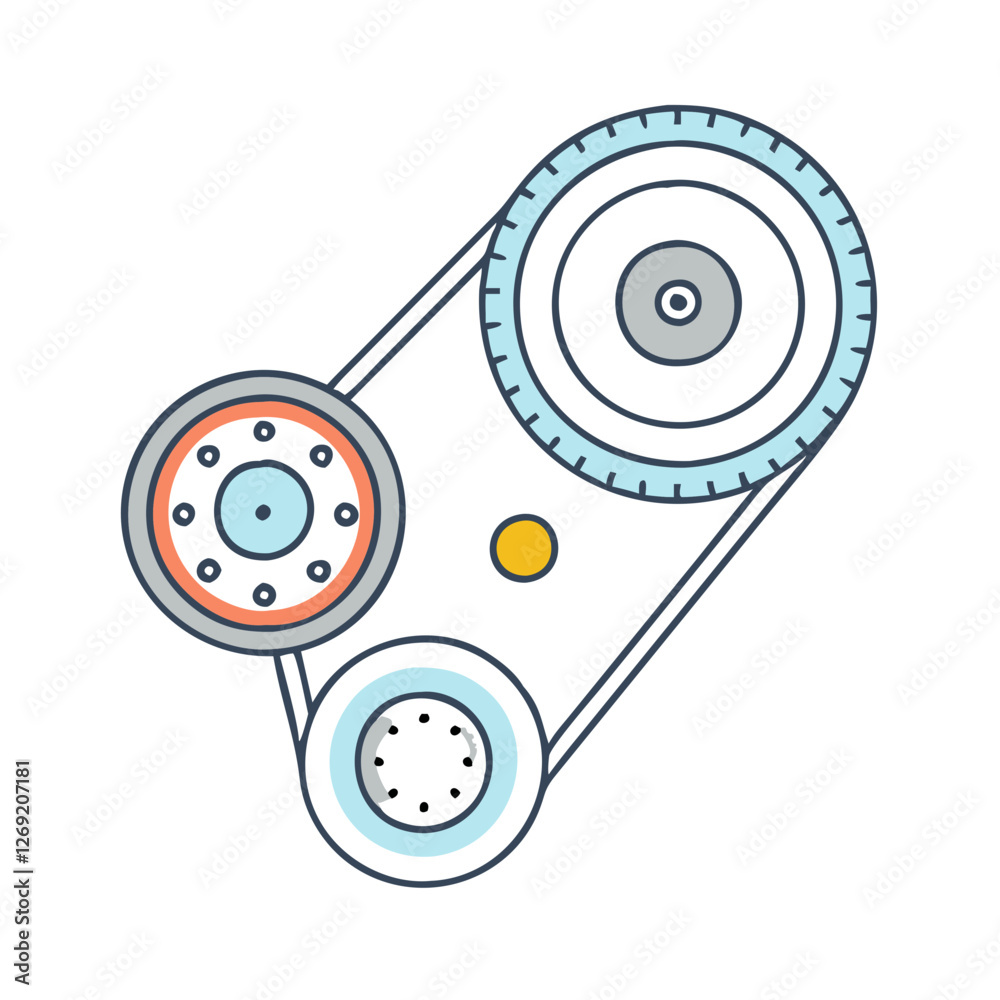 timing belt icon, timing belt vector illustration-simple illustration of timing belt, perfect for timing belt logos and icons timing belt icon, timing belt vector illustration-simple illustration of timing belt, perfect for timing belt logos and icons