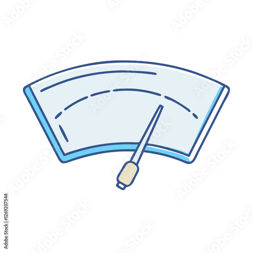 windshield wiper icon, windshield wiper vector illustration-simple illustration of windshield wiper, perfect for windshield wiper logos and icons