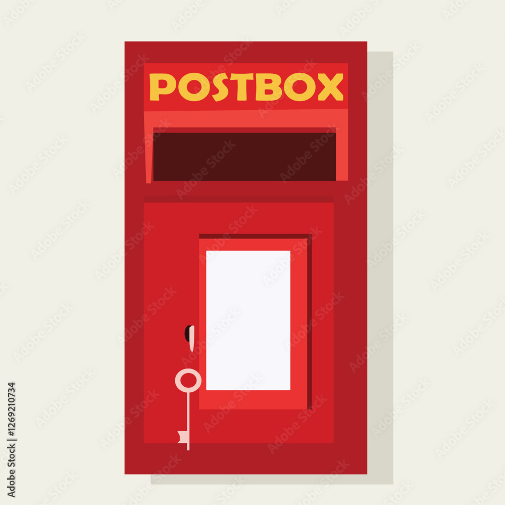 International Mailbox Day concept. red mailbox International Mailbox Day concept. red mailbox