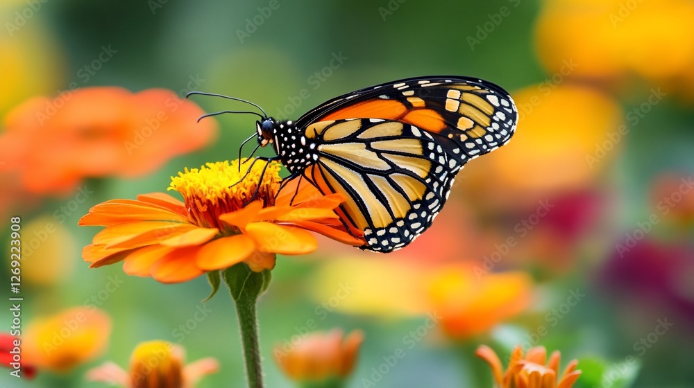 Obraz premium butterfly on flower