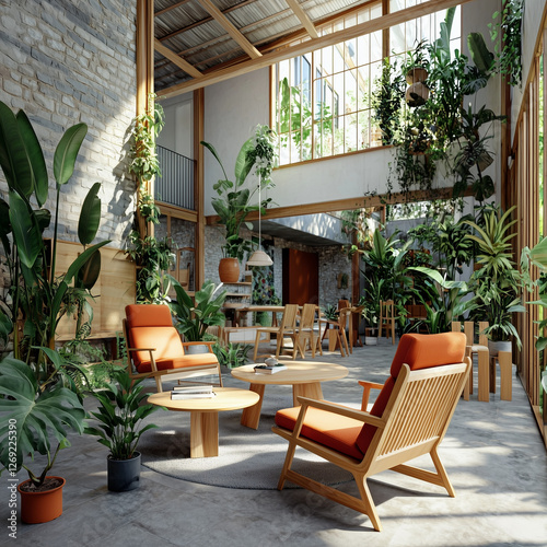 Biophilic home design. Natu...