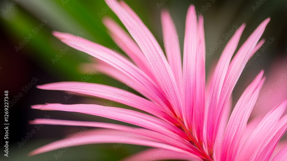 Obraz premium Delicate Pink Palm Fronds Symbolizing New Beginnings and Natural Beauty