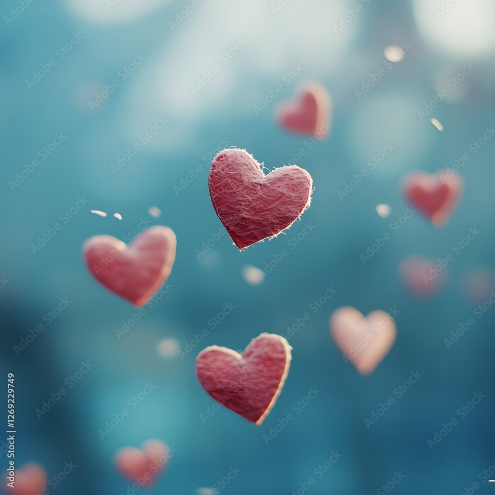 Obraz premium Floating Hearts