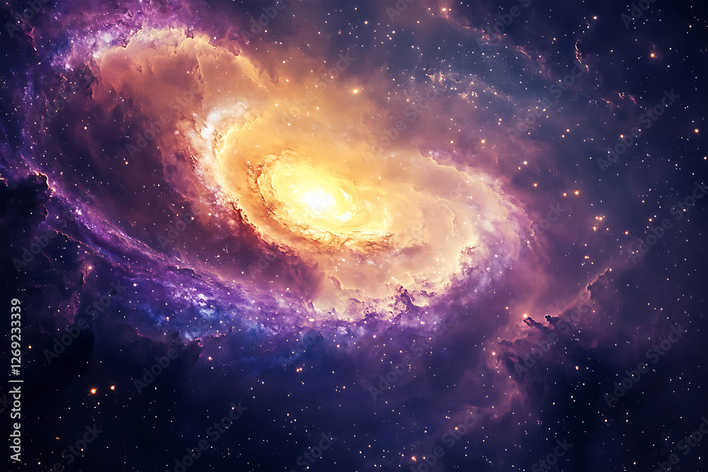 Obraz premium Celestial Whirl Cosmic Majesty