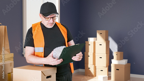 Man loader helps with move....