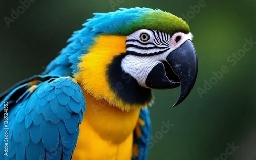 blue and yellow macaw